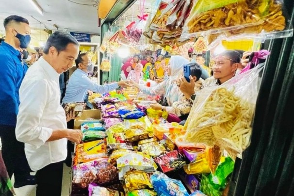 Presiden ke-7 RI, Jokowi pernah datang ke Pasar Bawah Pekanbaru (foto/ist)