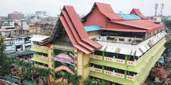 Pasar Wisata Pasar Bawah Pekanbaru sebelum direnovasi (foto/ist)